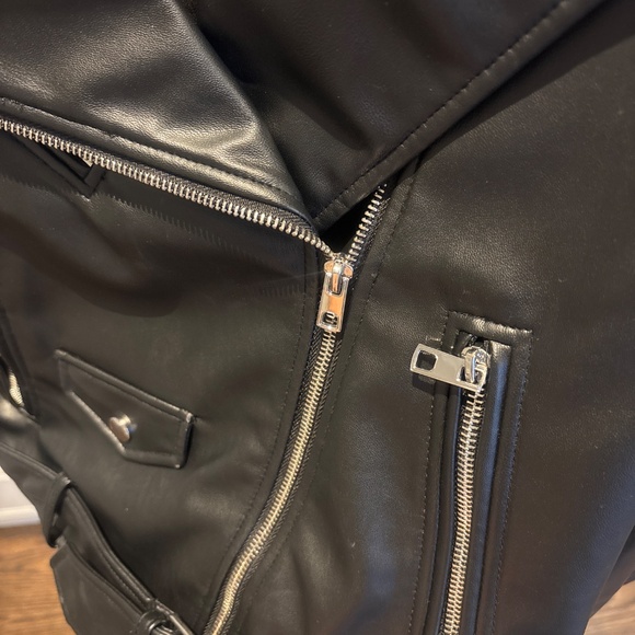 Zara Faux Leather Jacket - Picture 2 of 3